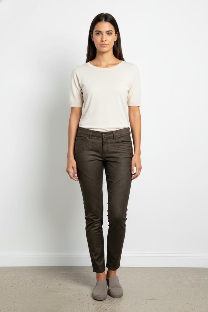 Jean Marron - Taille S/36 de la marque IKKS | PARAD101246 - Vendu par Paradigme - Image 1