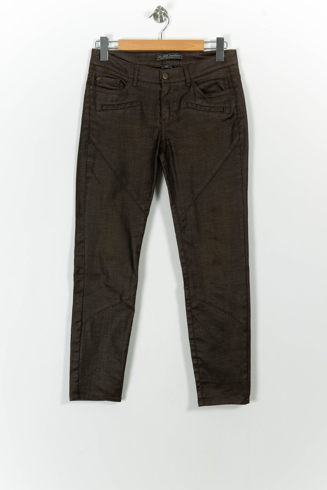 Jean Marron - Taille S/36 de la marque IKKS | PARAD101246 - Vendu par Paradigme - Image 2