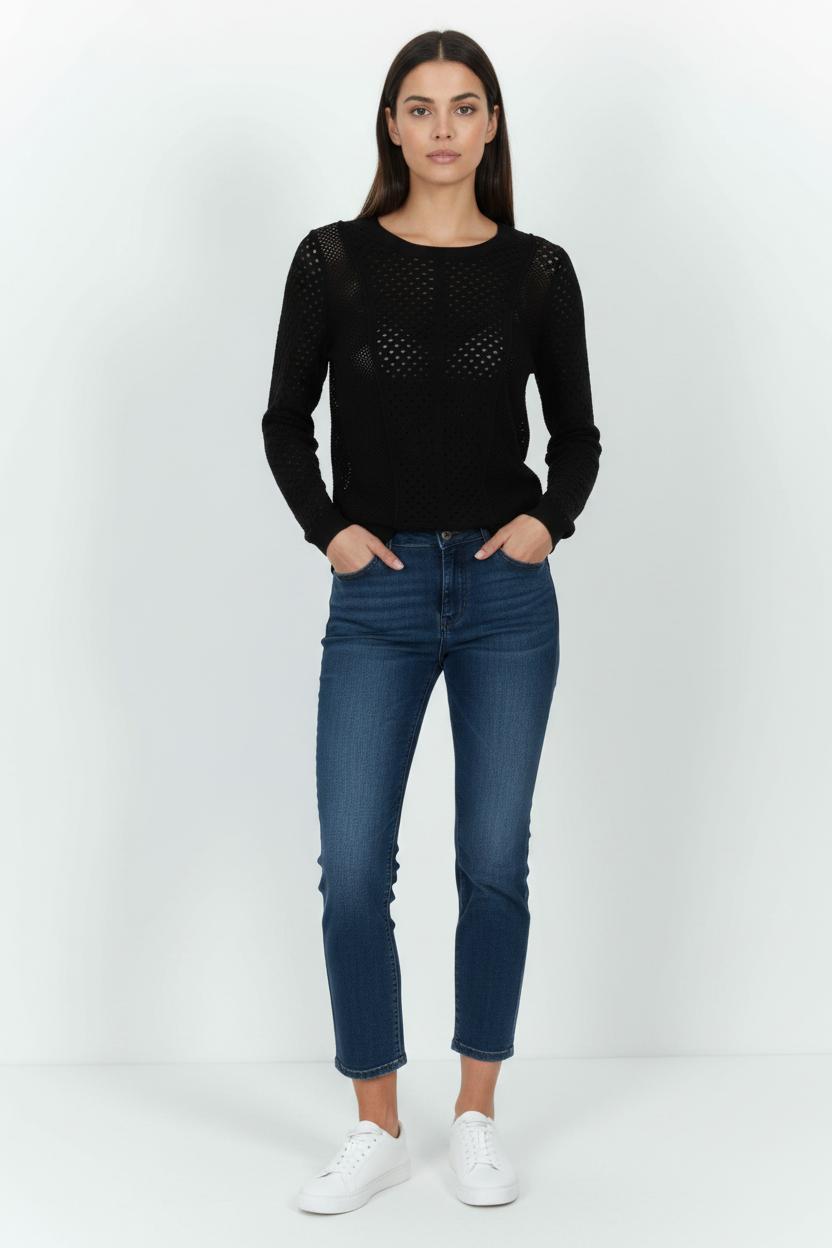 Pull Noir - Taille S/36 de la marque IKKS | PARAD101255 - Vendu par Paradigme - Image 1