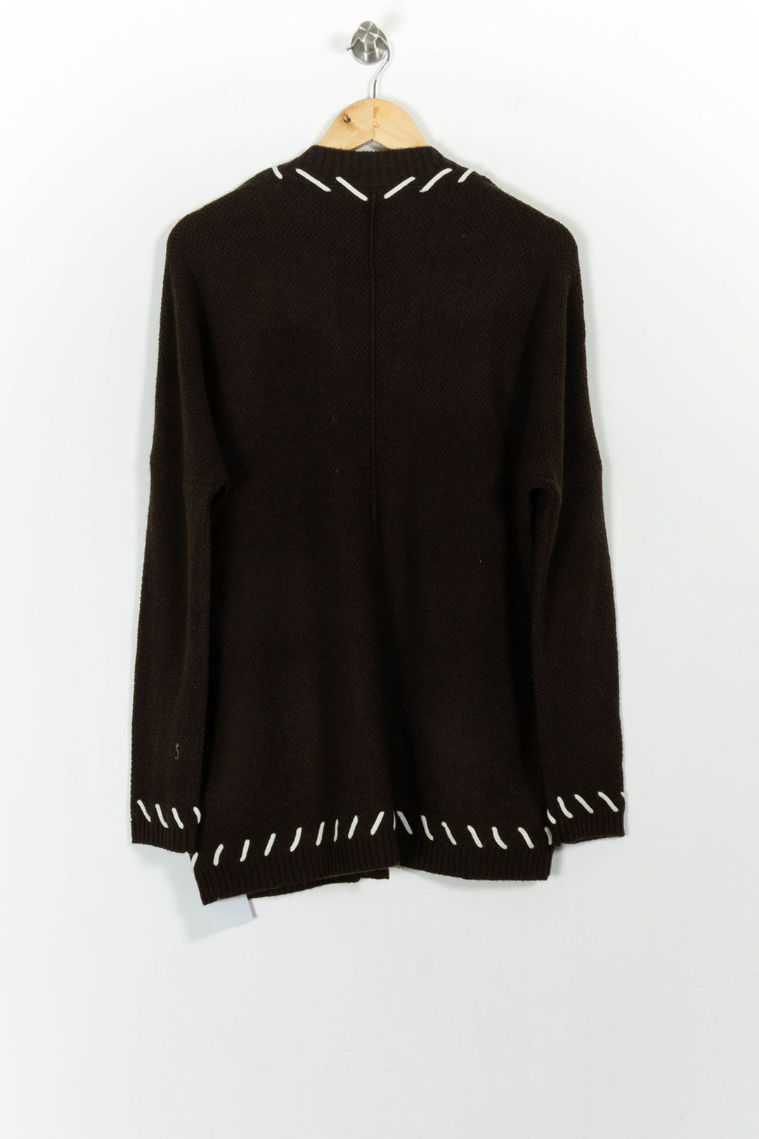 Cardigan Marron et Blanc - Taille S/36 de la marque Karl Marc John | PARAD101262 - Vendu par Paradigme - Image 4