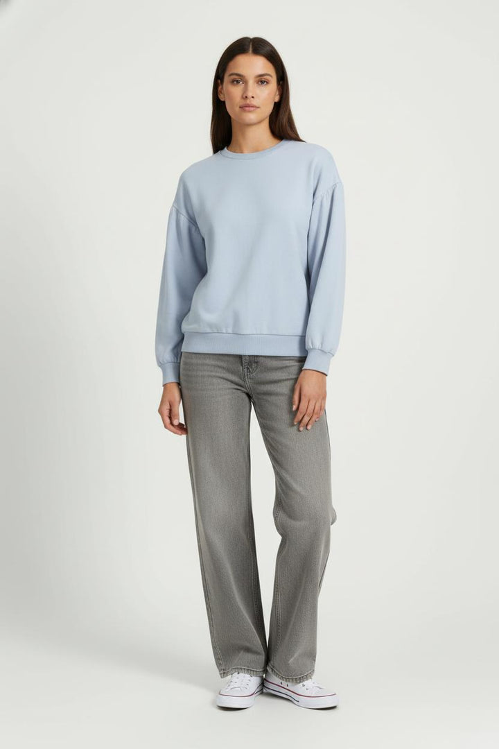 Sweatshirt Bleu - Taille XS/34 de la marque La Redoute Collections | PARAD101263 - Vendu par Paradigme - Image 1