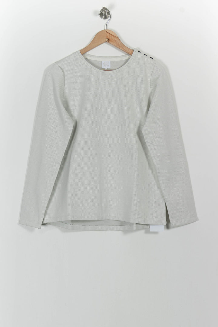 Blouse Grise - Taille M/38 de la marque Karl Marc John | PARAD101269 - Vendu par Paradigme - Image 2