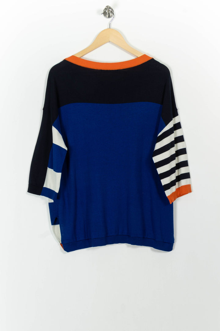 Pull Bleu et Noir - Taille L/40 de la marque Weekend Max Mara | PARAD101289 - Vendu par Paradigme - Image 4