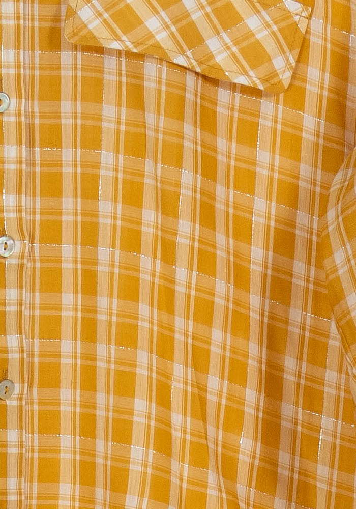 Chemise À Carreaux Jaune et Blanche - Taille XS/34 de la marque Karl Marc John | PARAD101293 - Vendu par Paradigme - Image 3