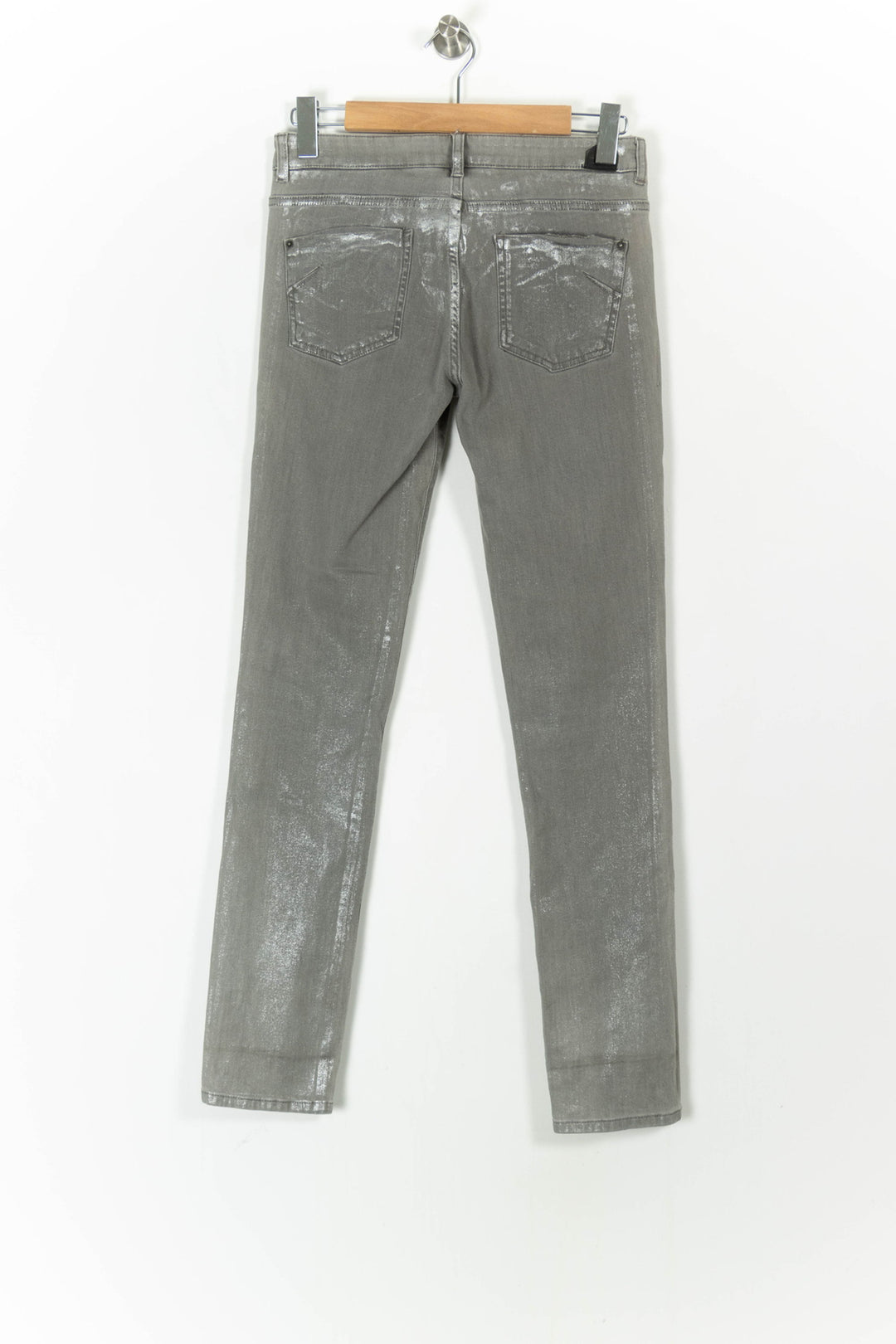 Jean Gris - Taille S/36 de la marque IKKS | PARAD101297 - Vendu par Paradigme - Image 4