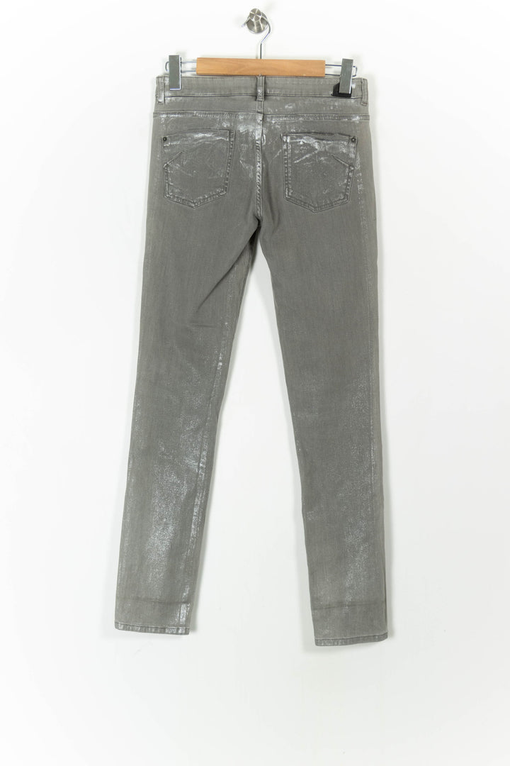 Jean Gris - Taille S/36 de la marque IKKS | PARAD101297 - Vendu par Paradigme - Image 4