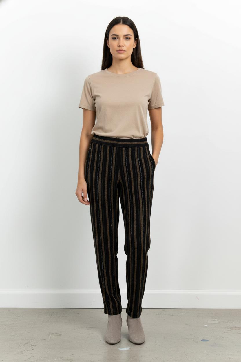 Pantalon Noir et Marron - Taille S/36 de la marque Des petits hauts | PARAD101298 - Vendu par Paradigme - Image 1