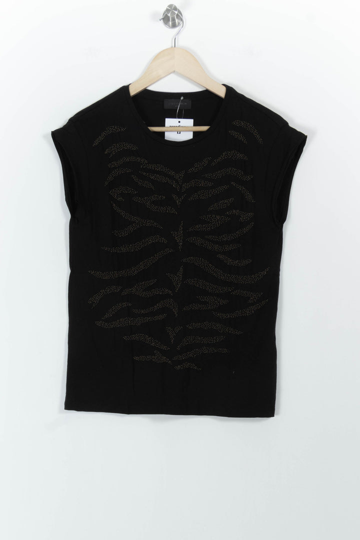 Tee-shirt Noir - Taille M/38 de la marque IKKS | PARAD101301 - Vendu par Paradigme - Image 2
