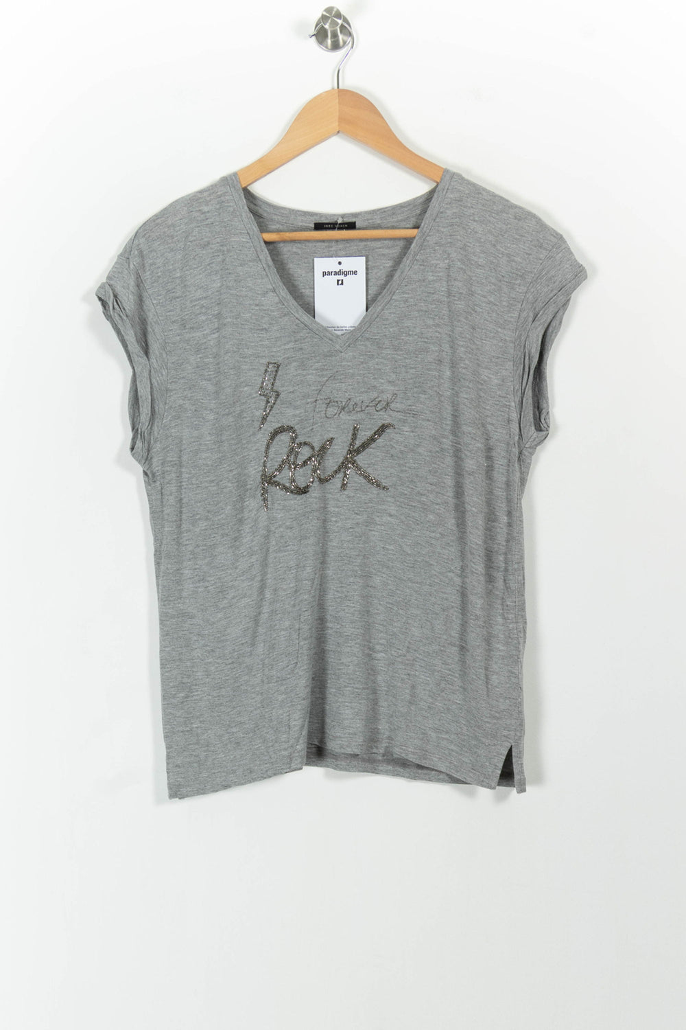 Tee-shirt Gris - Taille M/38 de la marque IKKS | PARAD101302 - Vendu par Paradigme - Image 2