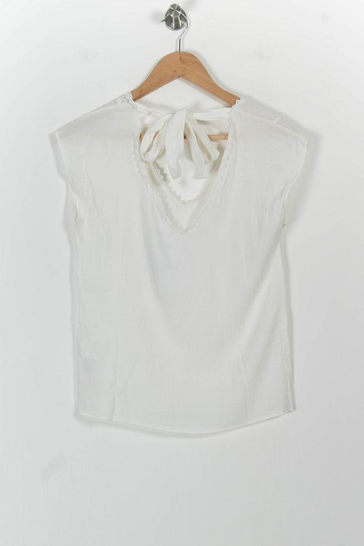 Blouse Blanche - Taille S/36 de la marque IKKS | PARAD101305 - Vendu par Paradigme - Image 4