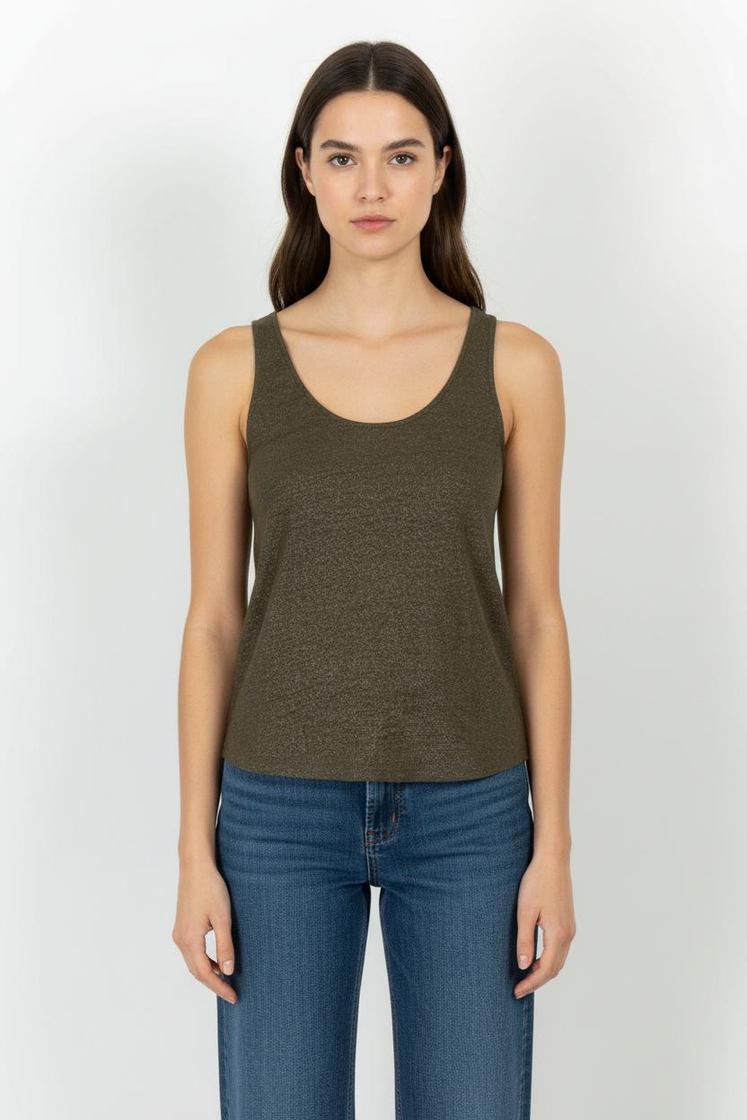 Débardeur Vert - Taille S/36 de la marque IKKS | PARAD101308 - Vendu par Paradigme - Image 1