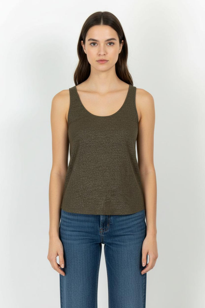 Débardeur Vert - Taille S/36 de la marque IKKS | PARAD101308 - Vendu par Paradigme - Image 1