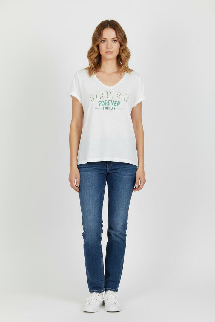 Tee-shirt Blanc - Taille M/38 de la marque IKKS | PARAD101310 - Vendu par Paradigme - Image 1