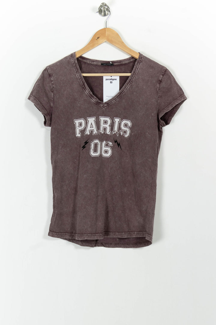 Tee-shirt Rose - Taille M/38 de la marque IKKS | PARAD101311 - Vendu par Paradigme - Image 2