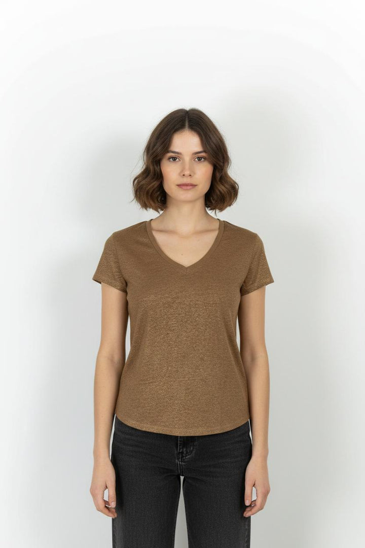 Tee-shirt Beige - Taille S/36 de la marque IKKS | PARAD101313 - Vendu par Paradigme - Image 1