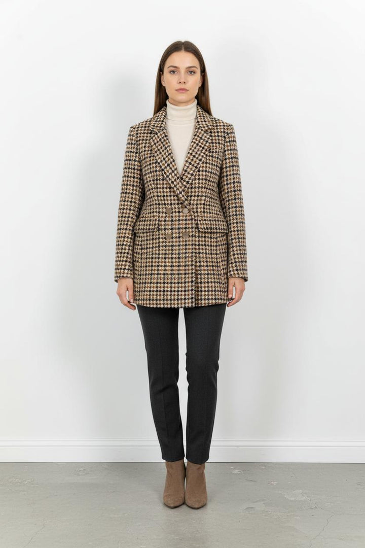 Blazer Beige et Noir - Taille M/38 de la marque Laura Laval | PARAD101315 - Vendu par Paradigme - Image 1