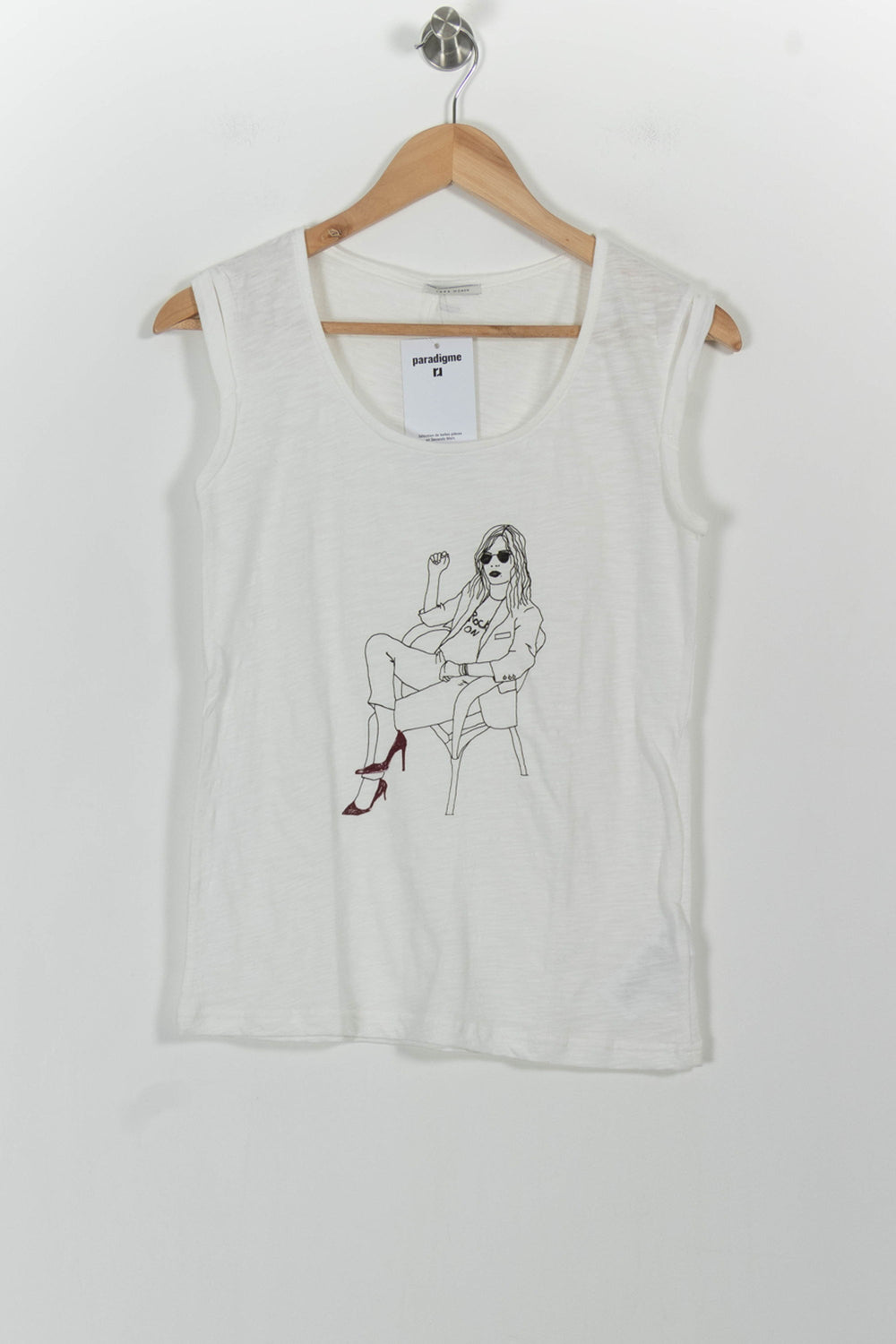 Débardeur Blanc - Taille S/36 de la marque IKKS | PARAD101316 - Vendu par Paradigme - Image 2