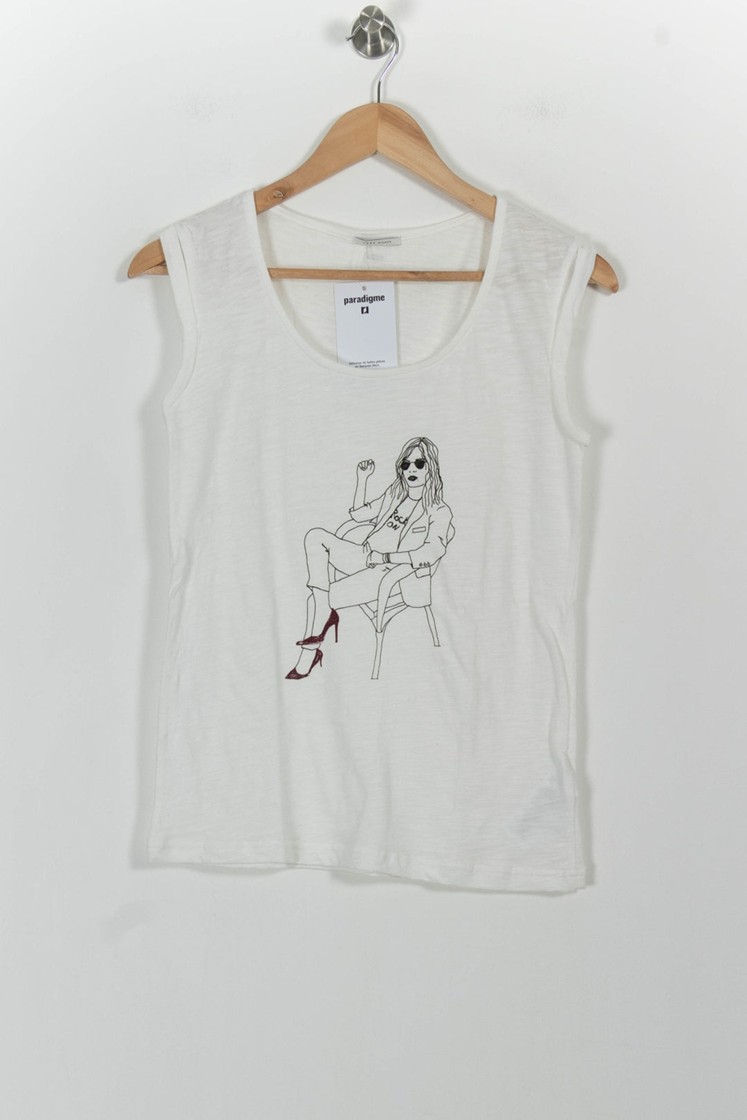 Débardeur Blanc - Taille S/36 de la marque IKKS | PARAD101316 - Vendu par Paradigme - Image 2