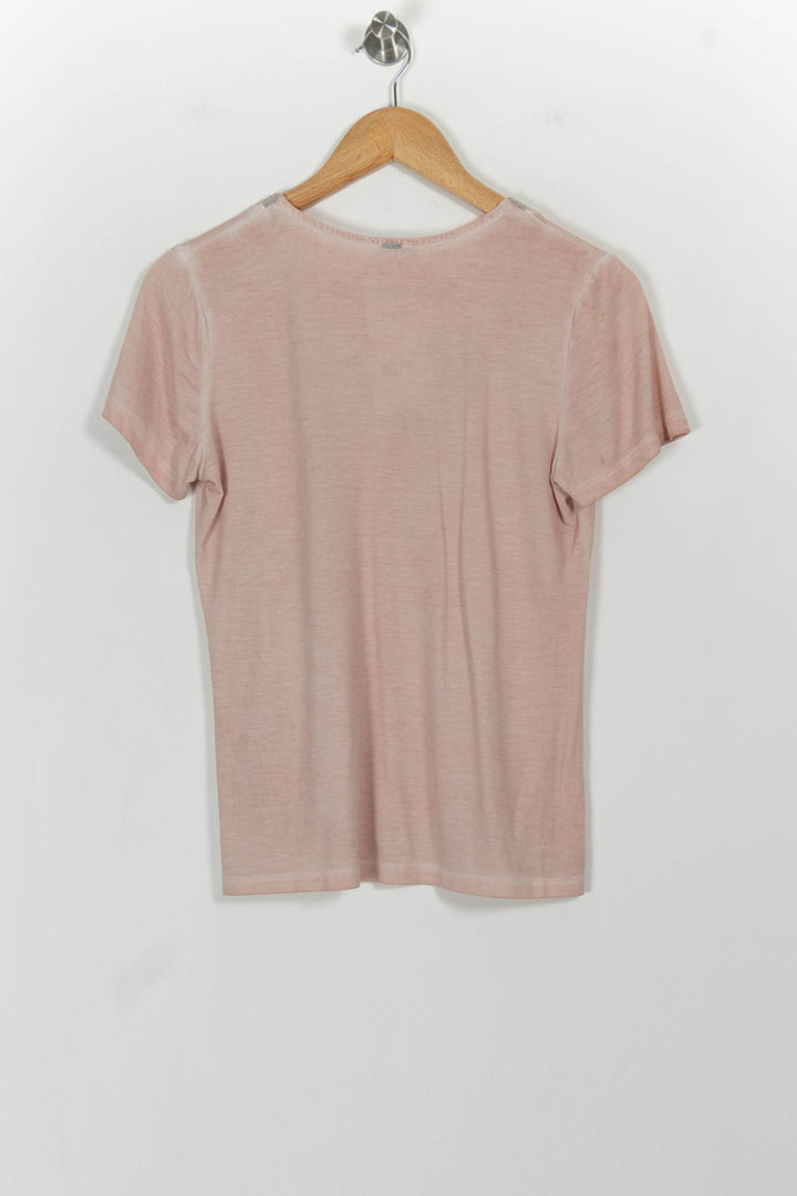 Tee-shirt Rose - Taille M/38 de la marque IKKS | PARAD101317 - Vendu par Paradigme - Image 4