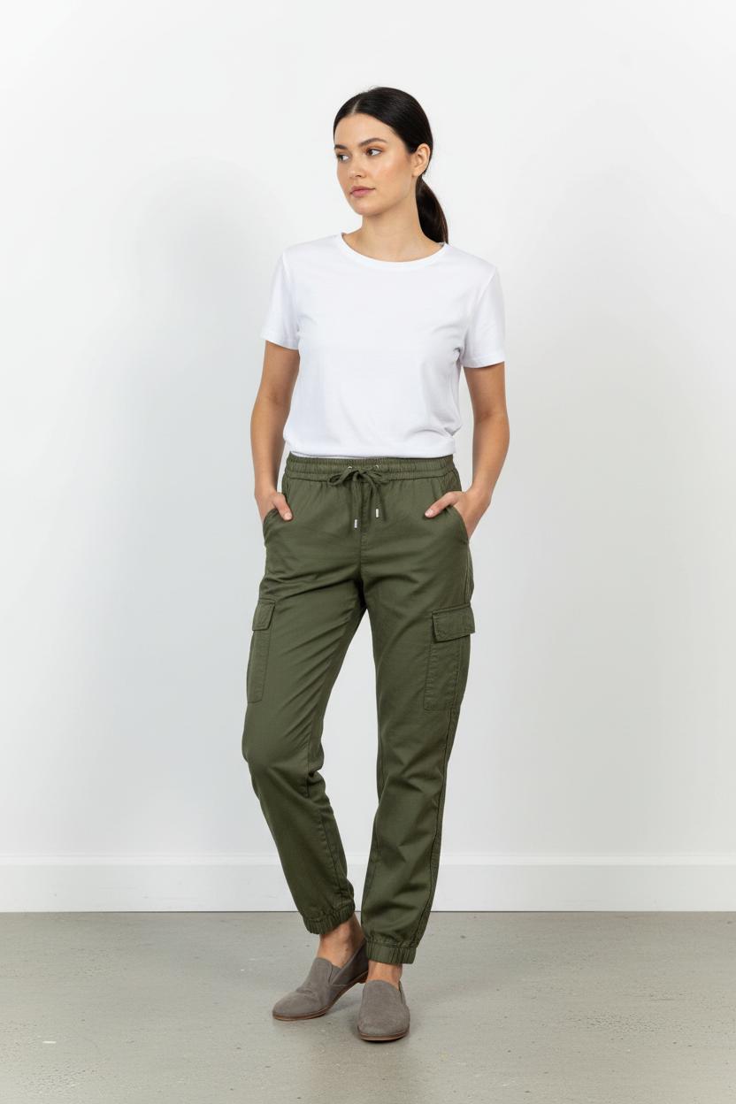 Jogpant Vert - Taille M/38 de la marque IKKS | PARAD101321 - Vendu par Paradigme - Image 1