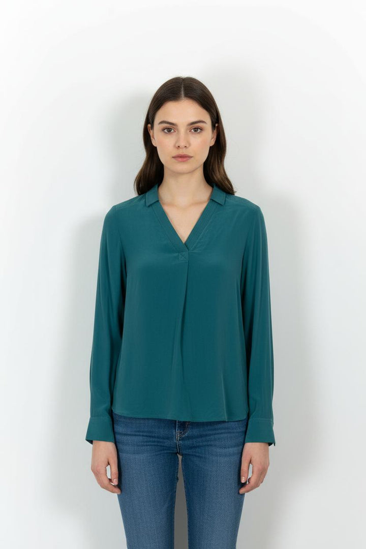 Blouse Bleue - Taille M/38 de la marque IKKS | PARAD101329 - Vendu par Paradigme - Image 1