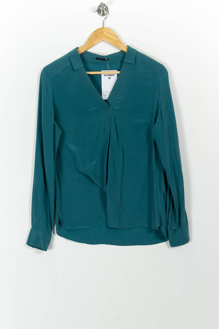 Blouse Bleue - Taille M/38 de la marque IKKS | PARAD101329 - Vendu par Paradigme - Image 2