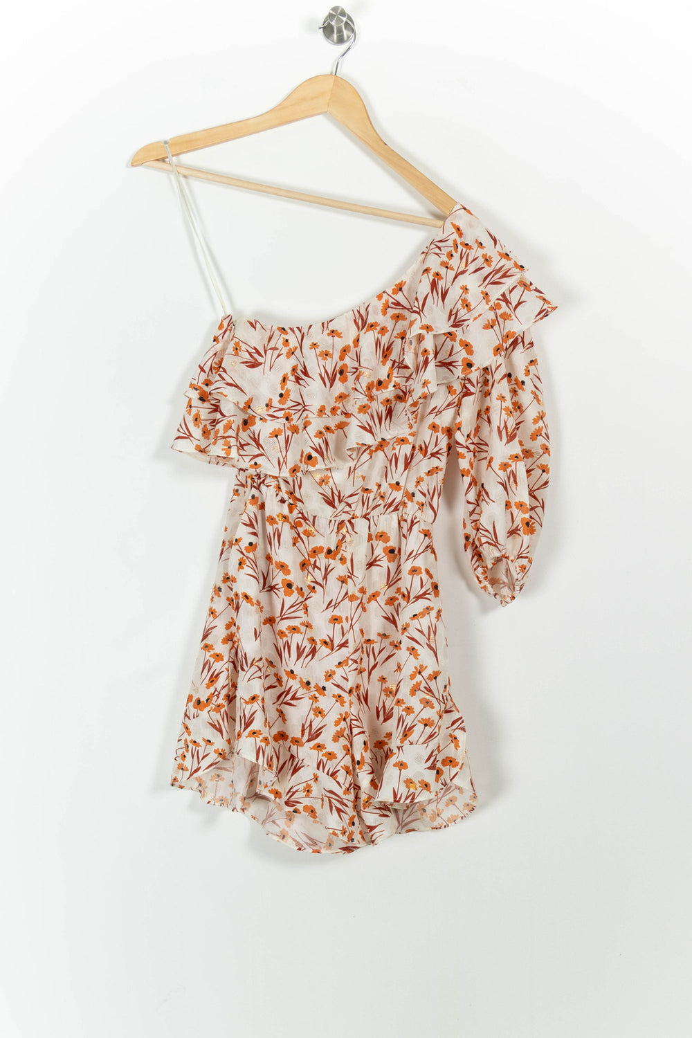 Combishort Blanc et Orange - Taille XS/34 de la marque Maje | PARAD101335 - Vendu par Paradigme - Image 2