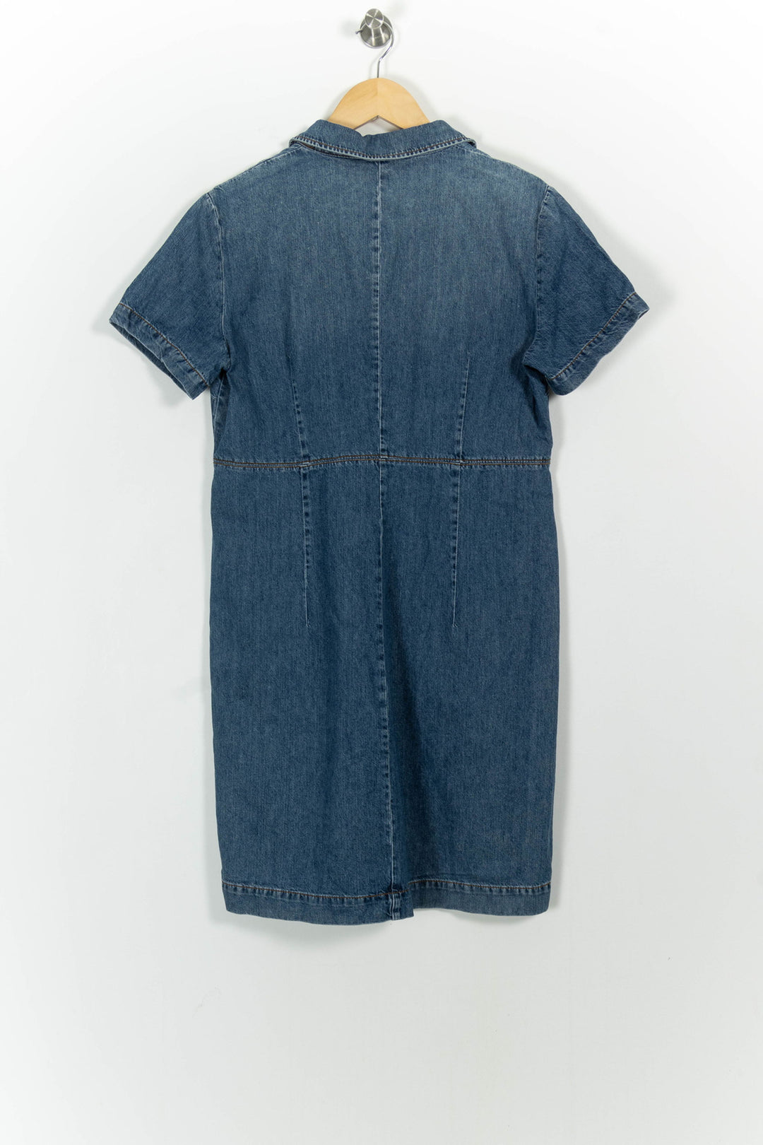 Robe Chemise Bleue - Taille L/40 de la marque Caroll | PARAD101338 - Vendu par Paradigme - Image 4