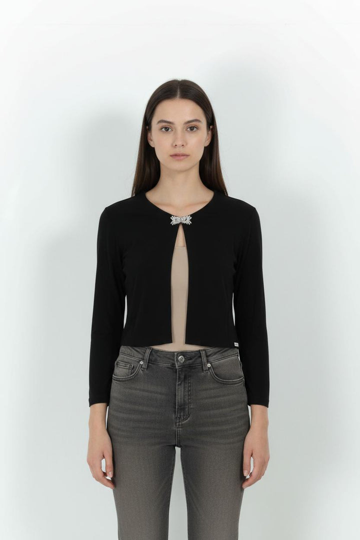 Boléro Noir - Taille S/36 de la marque Agnès b. | PARAD101340 - Vendu par Paradigme - Image 1