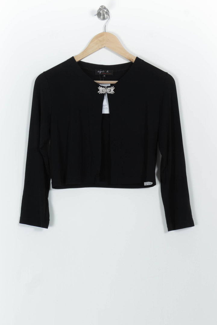 Boléro Noir - Taille S/36 de la marque Agnès b. | PARAD101340 - Vendu par Paradigme - Image 2