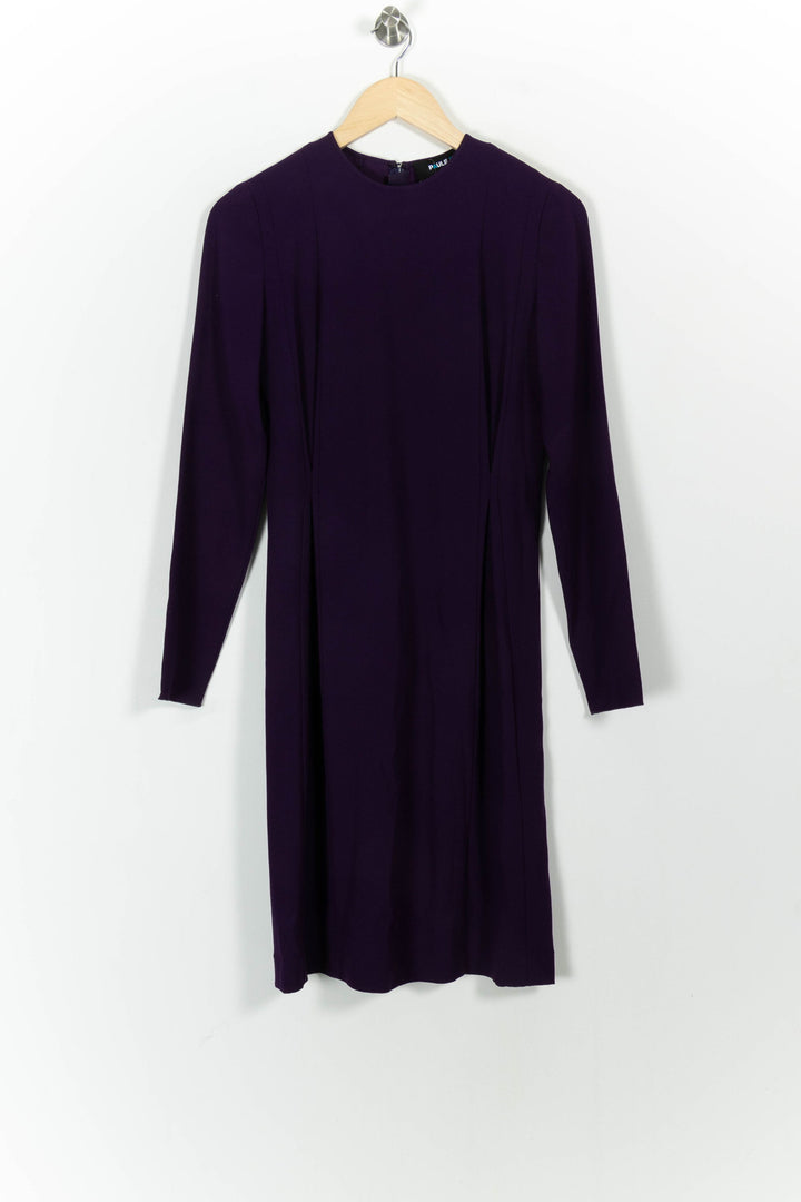 Robe Midi Violette - Taille M/38 de la marque Paule Ka | PARAD101343 - Vendu par Paradigme - Image 2