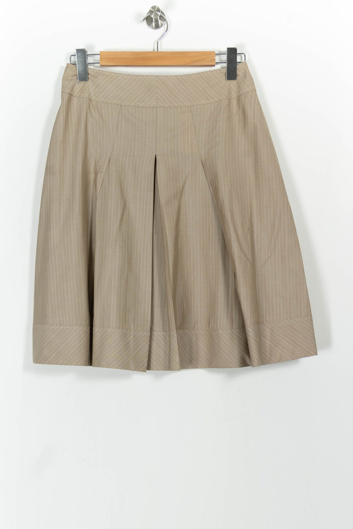 Jupe Plissée Beige - Taille L/40 de la marque Paule Ka | PARAD101344 - Vendu par Paradigme - Image 2