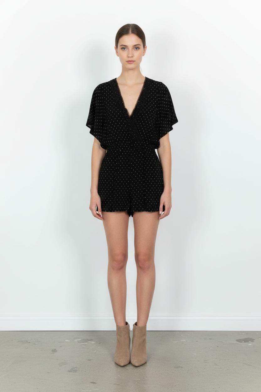 Combishort Noir et Blanc - Taille M/38 de la marque Maje | PARAD101348 - Vendu par Paradigme - Image 1