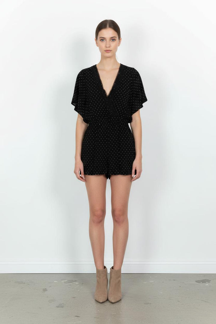Combishort Noir et Blanc - Taille M/38 de la marque Maje | PARAD101348 - Vendu par Paradigme - Image 1
