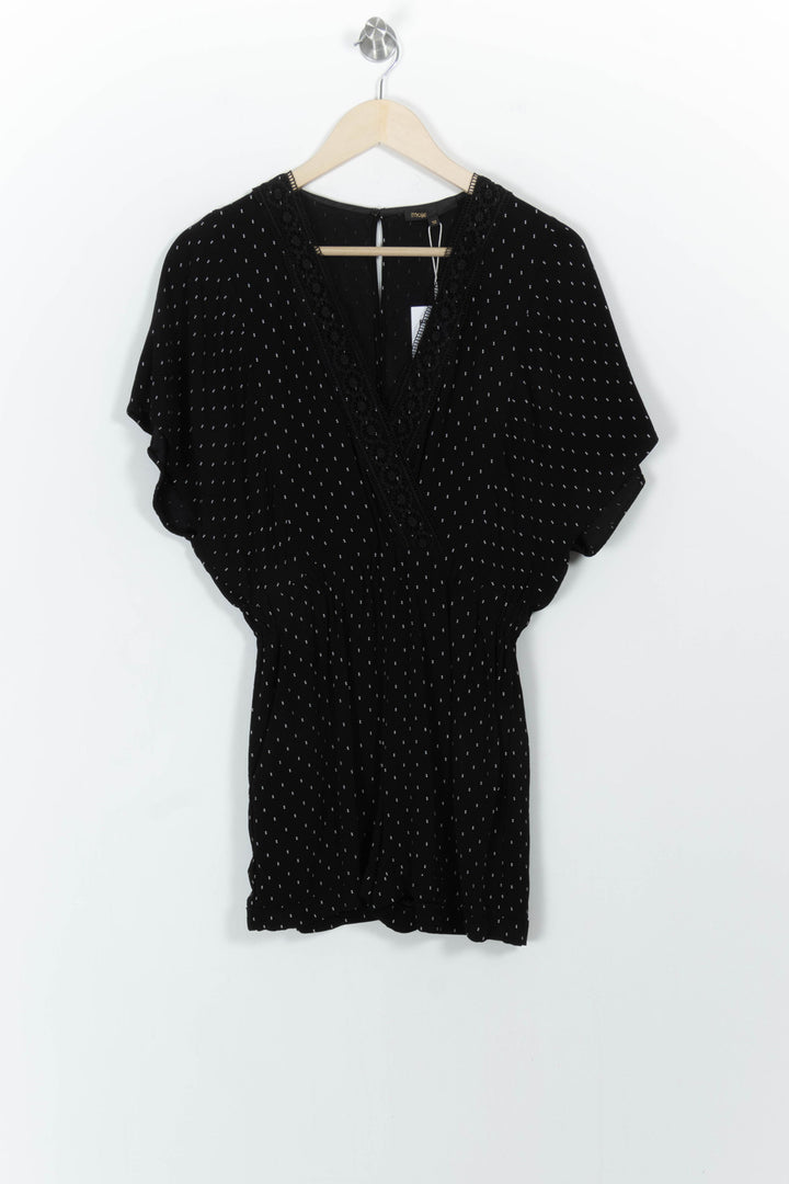 Combishort Noir et Blanc - Taille M/38 de la marque Maje | PARAD101348 - Vendu par Paradigme - Image 2