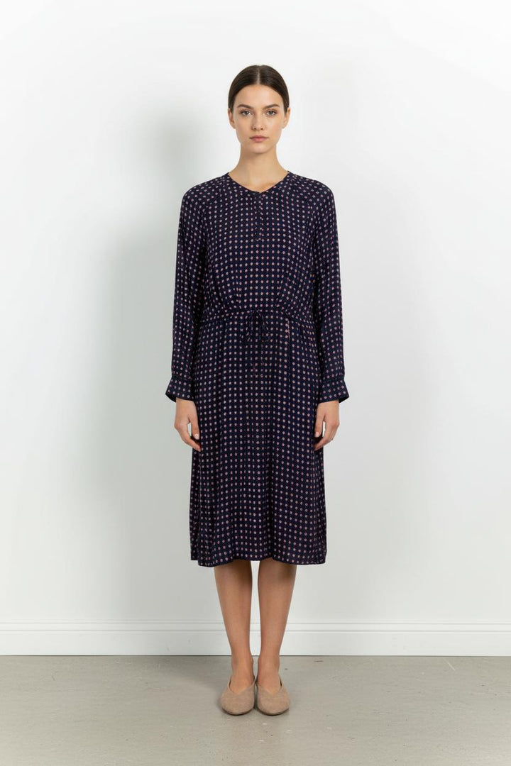 Robe Midi Bleue et Rose - Taille S/36 de la marque American Vintage | PARAD101360 - Vendu par Paradigme - Image 1