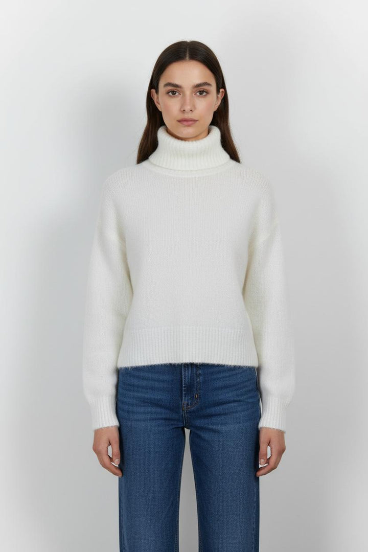 Pull Col Roulé Blanc - Taille M/38 de la marque Karl Marc John | PARAD101361 - Vendu par Paradigme - Image 1
