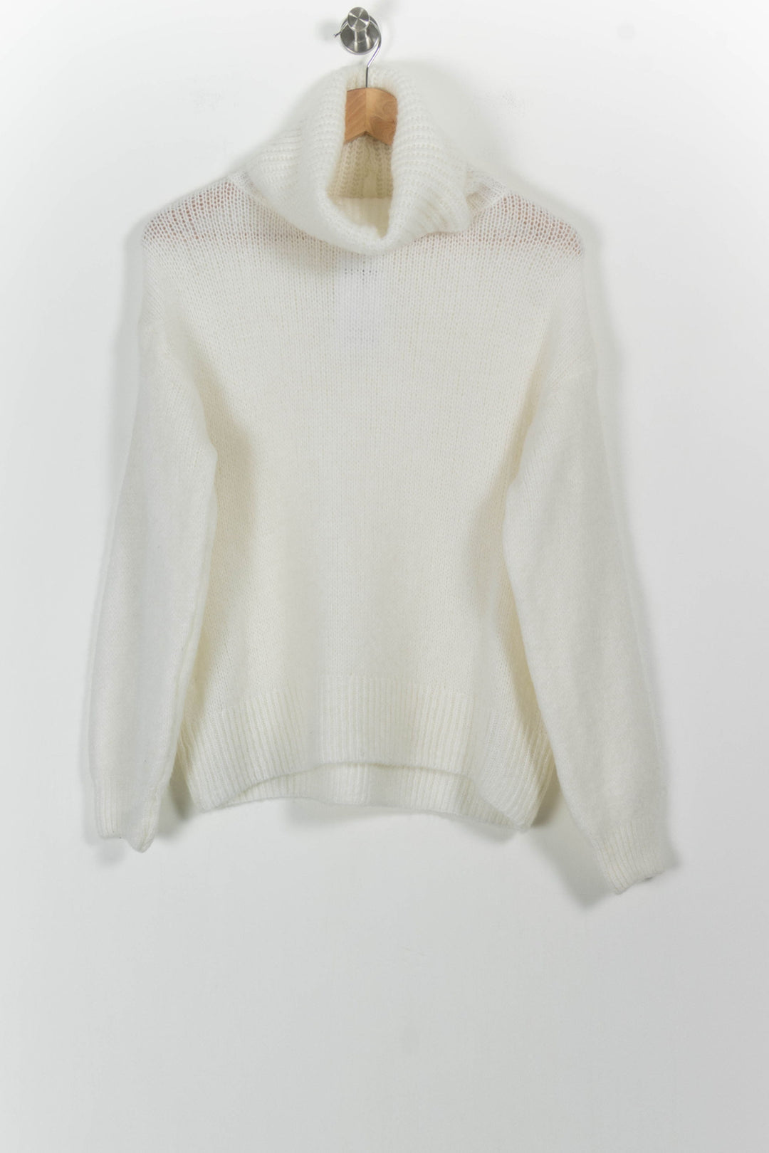 Pull Col Roulé Blanc - Taille M/38 de la marque Karl Marc John | PARAD101361 - Vendu par Paradigme - Image 2