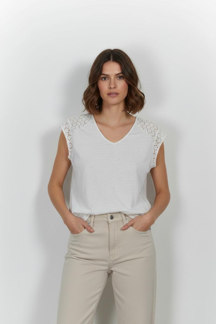 Top Beige - Taille XS/34 de la marque Des petits hauts | PARAD101364 - Vendu par Paradigme - Image 1