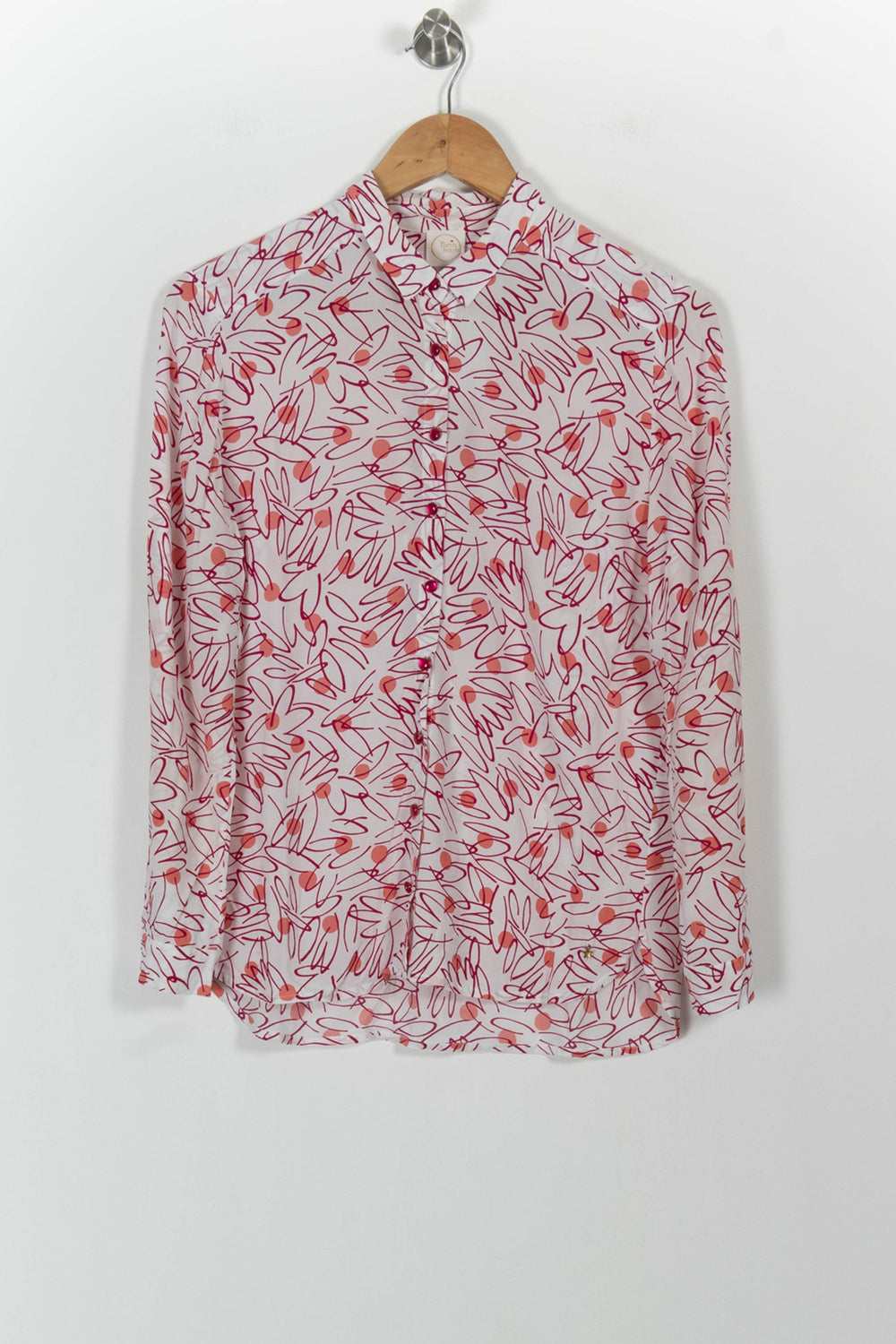 Chemise Blanche et Rouge - Taille XS/34 de la marque Des petits hauts | PARAD101368 - Vendu par Paradigme - Image 2