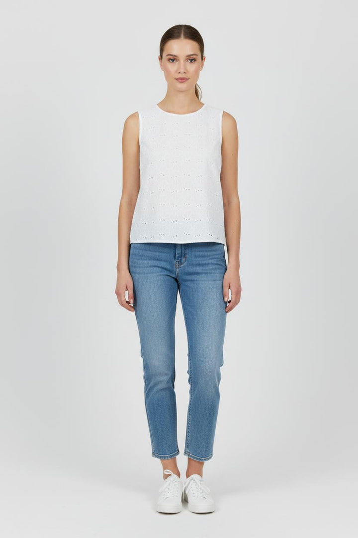 Top Blanc - Taille L/40 de la marque La Fée Maraboutée | PARAD101370 - Vendu par Paradigme - Image 1