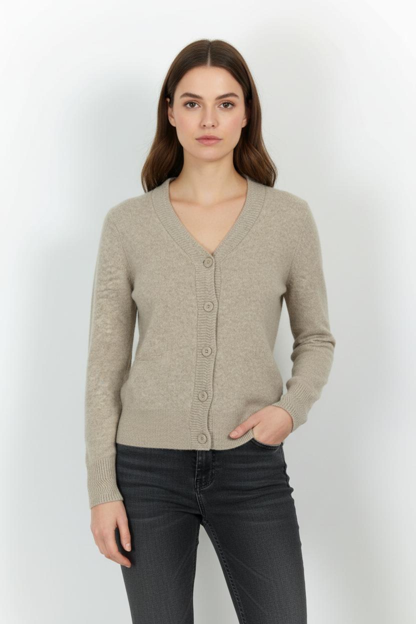 Cardigan Beige - Taille S/36 de la marque Comptoir des Cotonniers | PARAD101373 - Vendu par Paradigme - Image 1