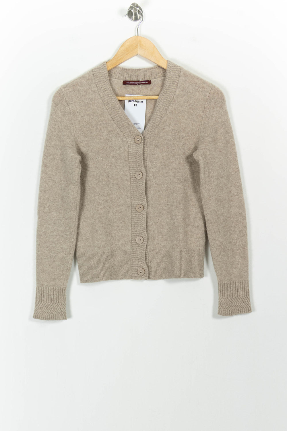 Cardigan Beige - Taille S/36 de la marque Comptoir des Cotonniers | PARAD101373 - Vendu par Paradigme - Image 2