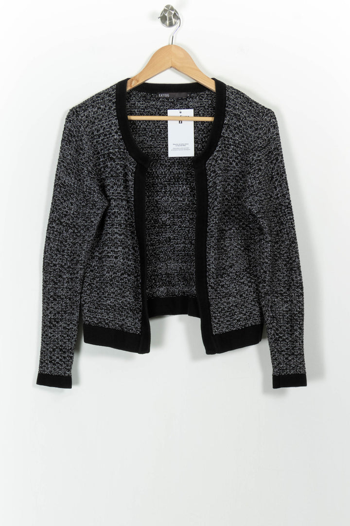 Cardigan Gris et Noir - Taille S/36 de la marque Ekyog | PARAD101375 - Vendu par Paradigme - Image 2