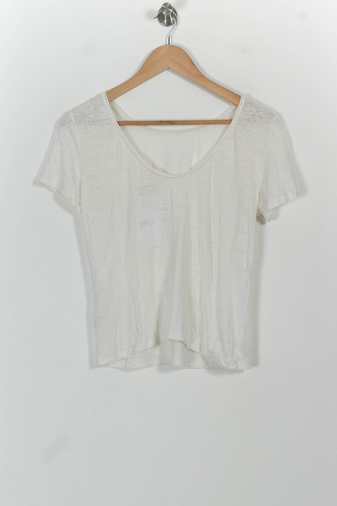 Tee-shirt Manches Courtes Blanc - Taille XS/34 de la marque Marie Sixtine | PARAD101376 - Vendu par Paradigme - Image 4