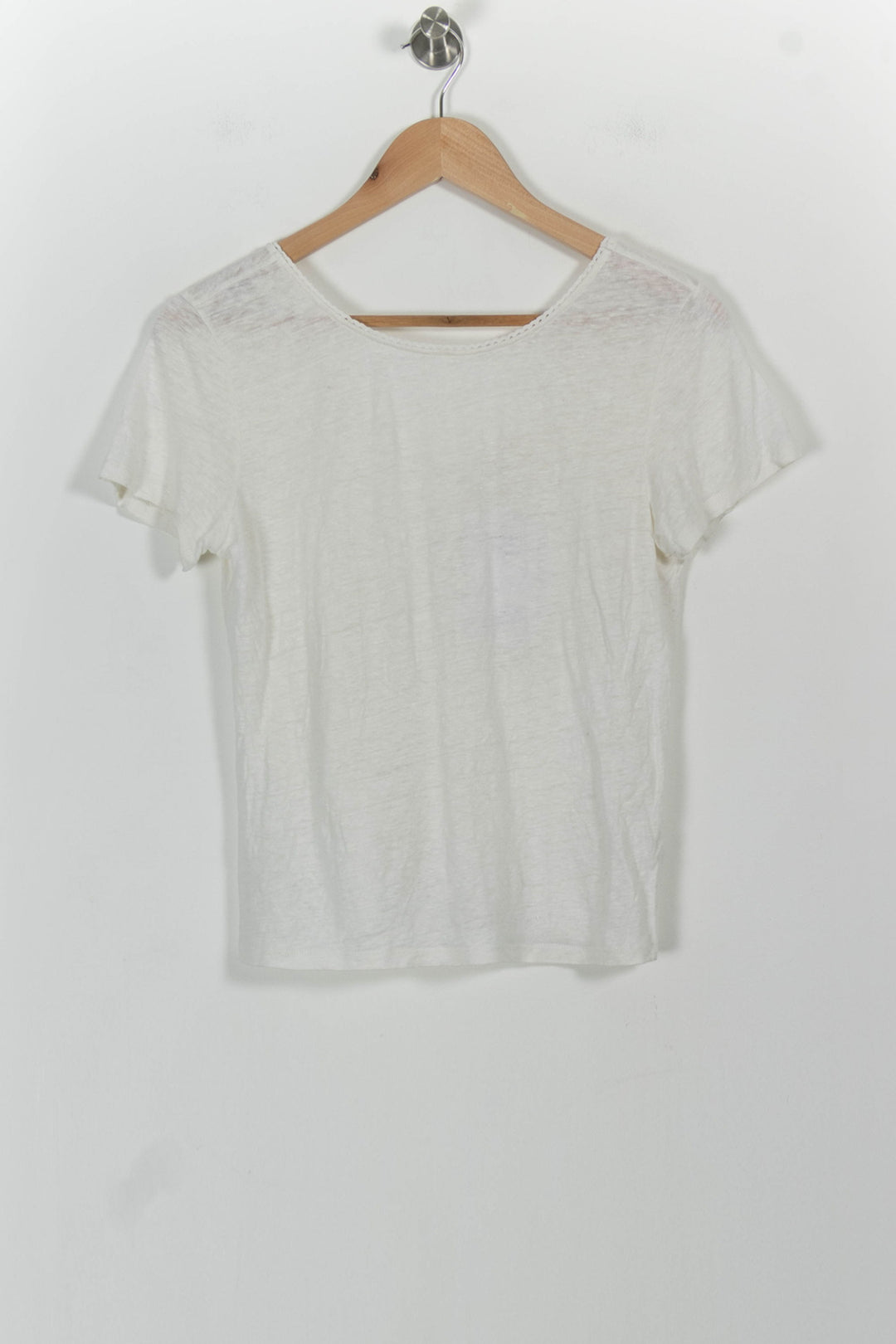 Tee-shirt Manches Courtes Blanc - Taille XS/34 de la marque Marie Sixtine | PARAD101376 - Vendu par Paradigme - Image 2