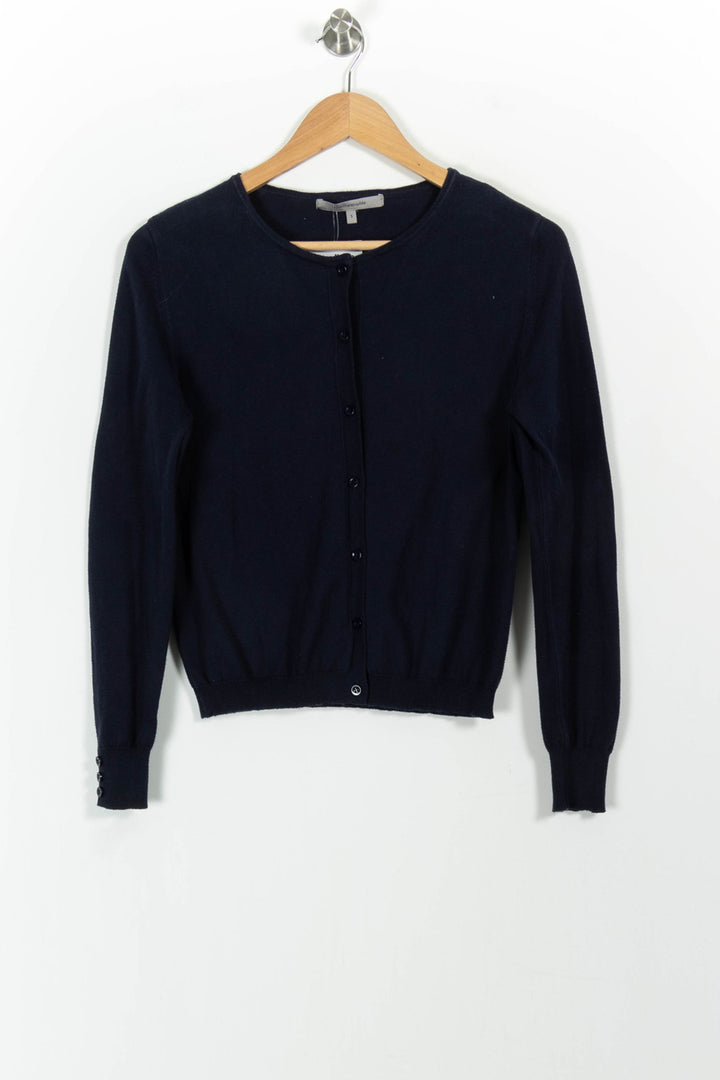 Cardigan Bleu - Taille S/36 de la marque La Fée Maraboutée | PARAD101377 - Vendu par Paradigme - Image 2