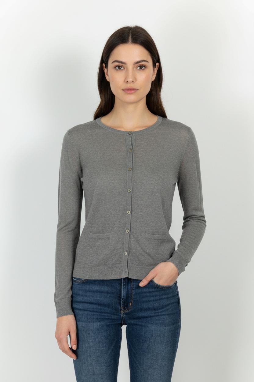 Cardigan Gris - Taille S/36 de la marque Marie Sixtine | PARAD101381 - Vendu par Paradigme - Image 1