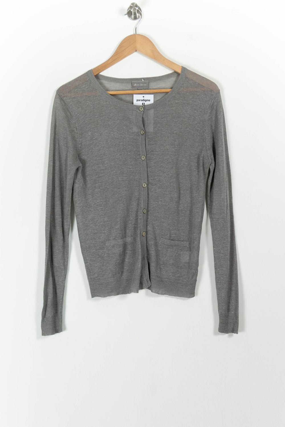 Cardigan Gris - Taille S/36 de la marque Marie Sixtine | PARAD101381 - Vendu par Paradigme - Image 2