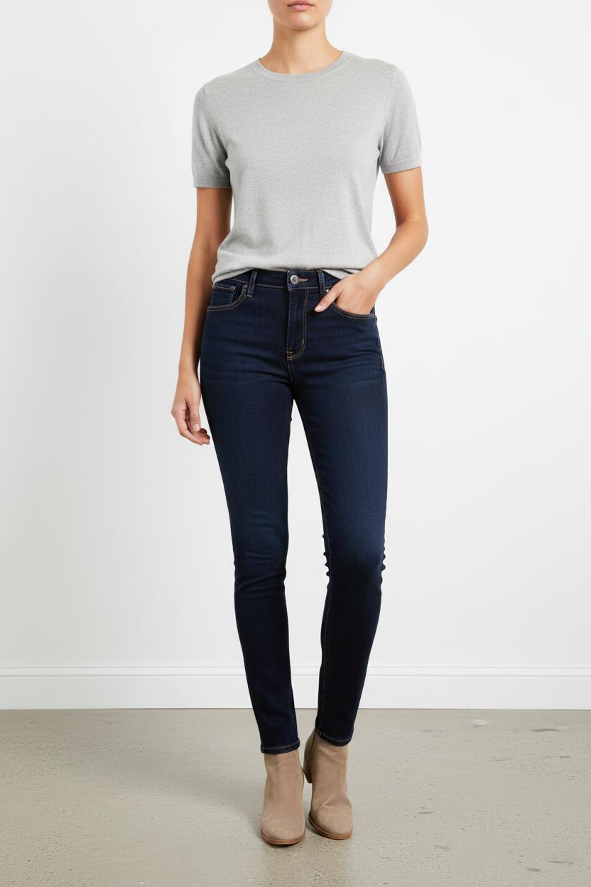 Jean Skinny Bleu - Taille M/38 de la marque Levi's | PARAD101386 - Vendu par Paradigme - Image 1